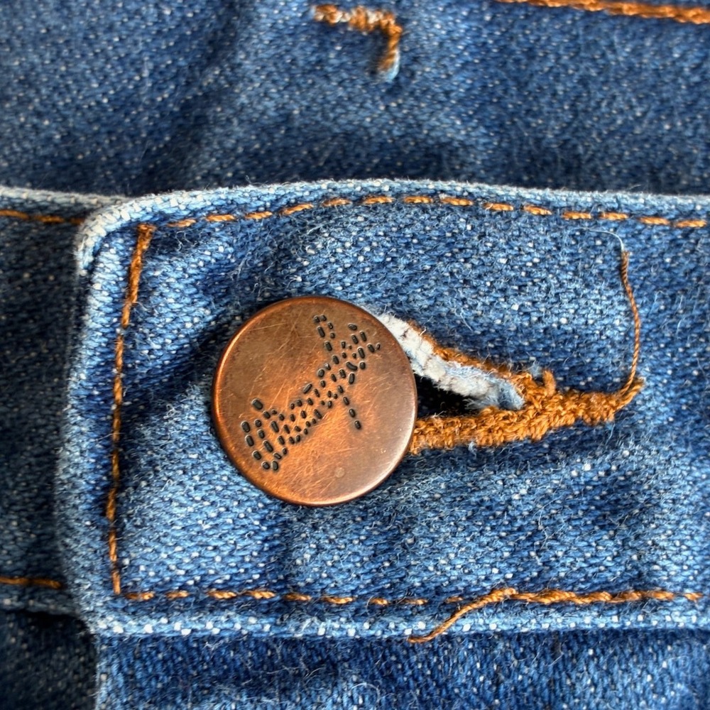 Vintage Wrangler 13MWZG Cowboy Cut Jeans Medium Wash High Rise 9x32 Denim Pants - Picture 3 of 12